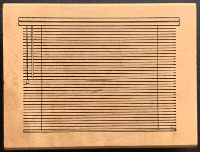 Sello de goma Judikins ventana con mini persianas Foto 1 de 3