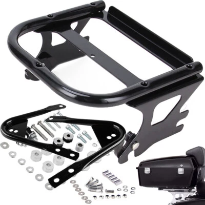 适用于 97 - 08 Harley Electra Glide 双向旅游包安装行李箱架坞站套件 — 第 1/4 张图片