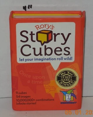 Rorys Story Cubes by GameWright Original Storytelling Dice Game 100% Complete - Image 1 of 4