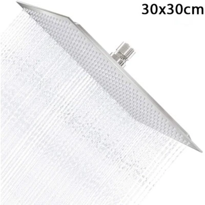 TANBURO Duschkopf Edelstahl 30x30cm Luxus Regendusche Rain Kopfbrause Quadrat Brausekopf