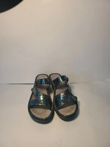 Alegria LOT-372 Women Size 39 Iridescent black comfort sandals PG Lite - Picture 1 of 5