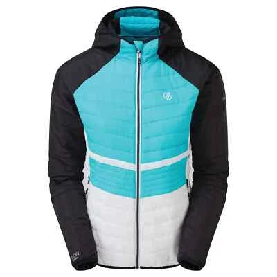 Dare2B Quilted Jacket Womens 8 Hooded Insulated Puffer Padded Winter Coat — 第 1/3 张图片