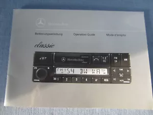 MERCEDES-BENZ BECKER CLASSIC Radio BEDIENUNGSANLEITUNG BE 1150 OPERATION GUIDE - Bild 1 von 16