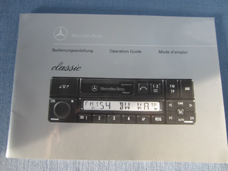 MERCEDES-BENZ BECKER CLASSIC Radio BEDIENUNGSANLEITUNG BE 1150 OPERATION GUIDE - Bild 1 von 4