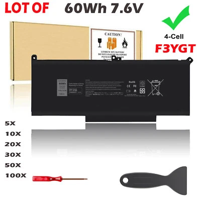 🧡LOT F3YGT Battery For Dell Latitude 12 13 14 E7280 E7480 7480 7490 7380 DM3WC - Image 1 of 4