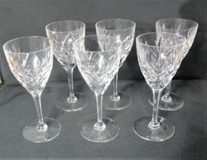 6er Set NEUWERTIG/UNBENUTZT St. Louis (Frankreich) Kristall Wasserglas Original Aufkleber - Bild 1 von 6