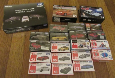 Lote de autos fundidos a presión Takara Tomy Tomica nuevos Toyota Ferrari Nissan NSX Bugatti+ Foto 1 de 4