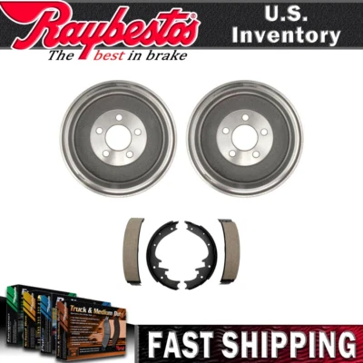 For Jeep Liberty 2002 Rear Kit Brake Drums & Brake Shoes - Raybestos — 第 1/4 张图片