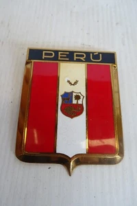 Emaille Abzeichen Peru für Oldtimer - Bild 1 von 5