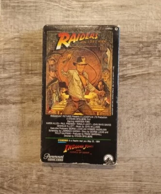 Raiders of the Lost Ark Pre Release  VHS 1981 Tape 1376 Paramount Indiana Jones - Image 1 of 4