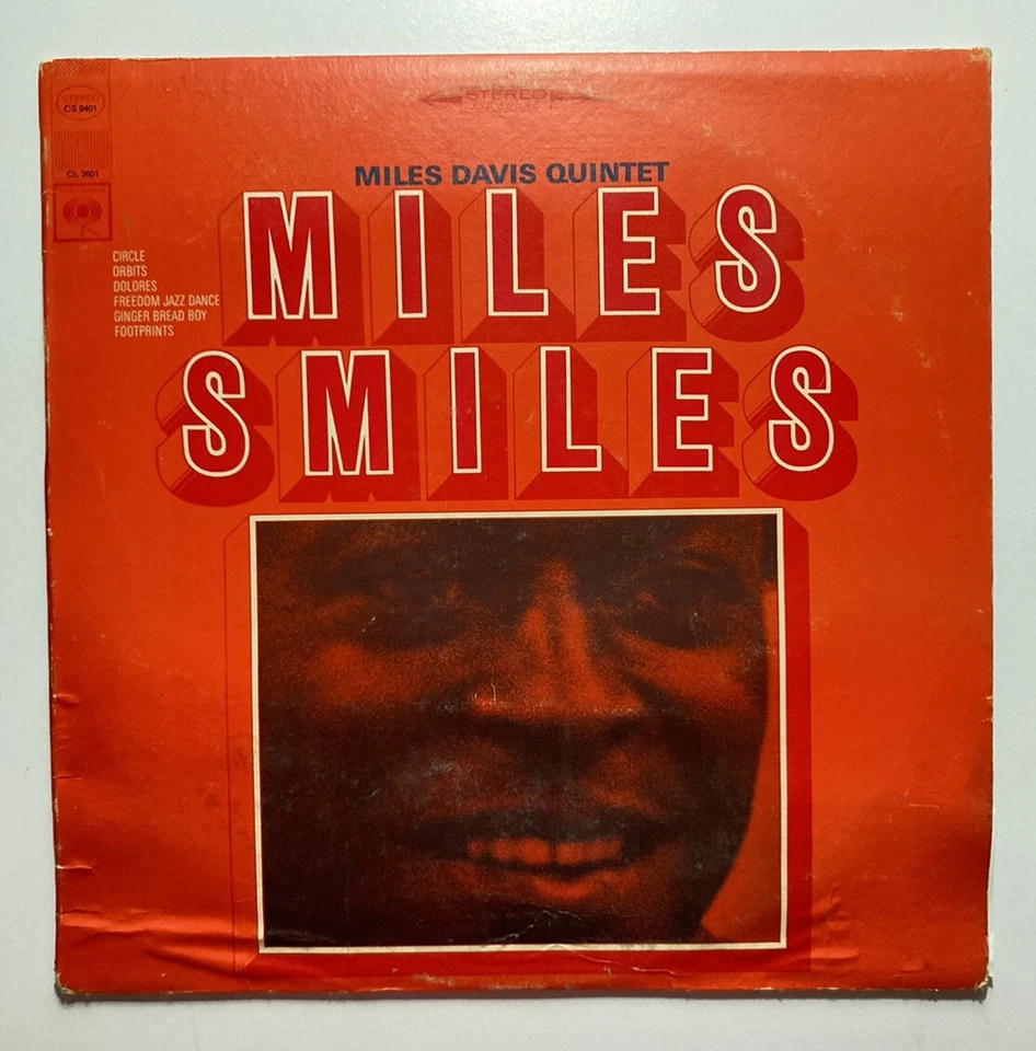 MILES DAVIS QUINTET “Miles Smiles” Vinyl LP Columbia 2-Eye CS 9401 Stereo 360 - Image 1 of 4