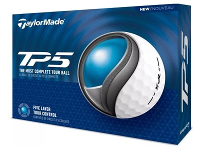 TaylorMade 2024 Tp5 Golf Balls - White - Practice Balls - Choose Symbol