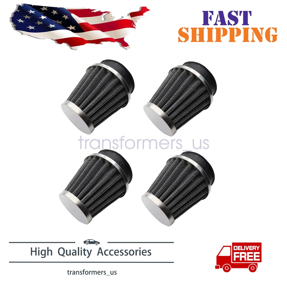 Fits Kawasaki KZ KZ750 KZ1000 KZ1100 GPZ750 ZX900 4* 54MM Air Filter POD Filters - Image 1 of 1