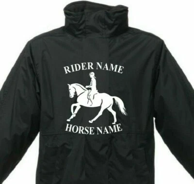 REGATTA PROFESSIONAL PERSONALISIERTE PFERD BOMBERJACKE REITER REITER DRESSUR PONY WASSERDICHT WEIHNACHTEN