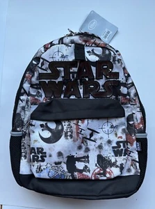Disney Store Star Wars Backpack With Attached Hood Black And Cream Kylo Ren - Picture 1 of 12