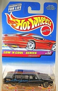 1998 Vintage Hot Wheels #716 Low 'N Cool Series 4/4 LIMOZEEN Black wGold Lace Sp - Bild 1 von 5