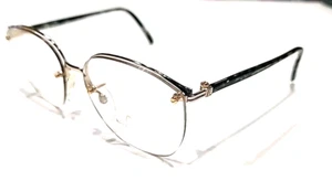 Rodenstock R0839 Gold Metal Green Half Rim Eyeglasses  53/17 130 Italy New READ - Picture 1 of 10