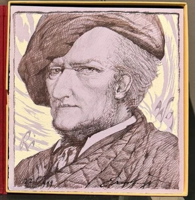 Ernst Fuchs  "Hommage à Richard Wagner" in verschlossener OVP Nr. 395 von 999 - Bild 1 von 4