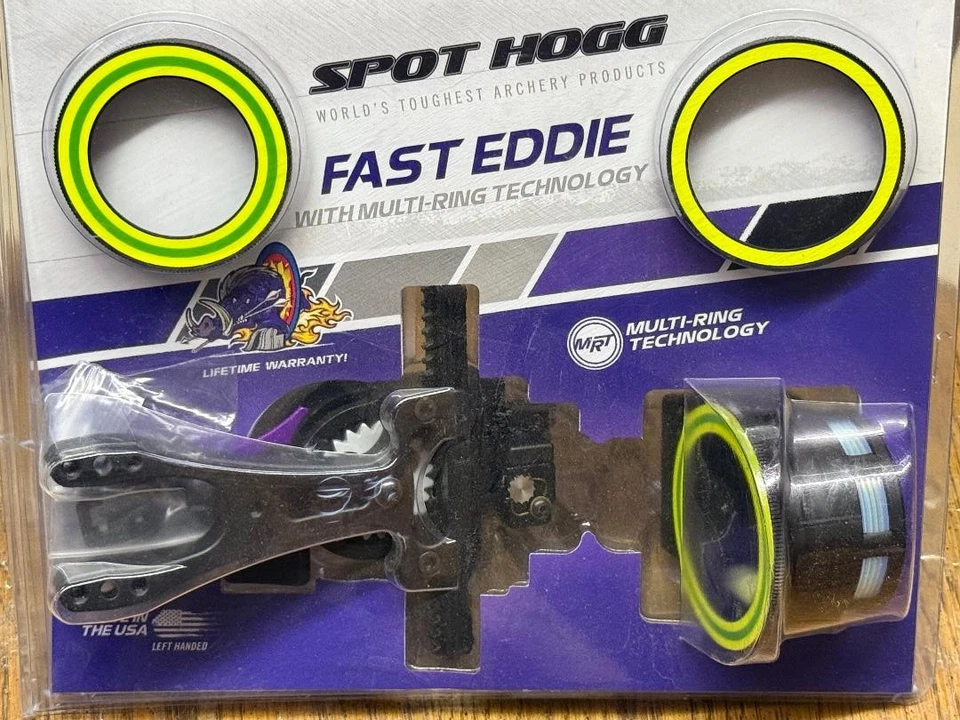 NEW Spot Hogg Fast Eddie MRT 3 Pin Sight .019" LH BOW HUNTING Hoyt Mathews LEFT - Image 1 of 1