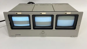 Set of (3) Panasonic Triple WV-5200BU 5" Mini Monochrome Monitor CRT Rack Shelf - Picture 1 of 15