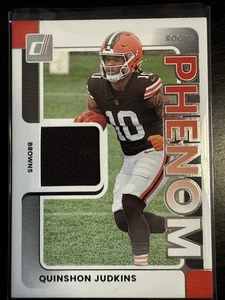 2025 Panini Donruss Quinshon Judkins Rookie Phenom Jersey RC #RPJ-QJS Browns RC! - Picture 1 of 10