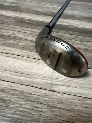 TaylorMade Rescue Titanium 18 Degree Hybrid Club Steel Shaft R Flex RH 41” - Image 1 of 4