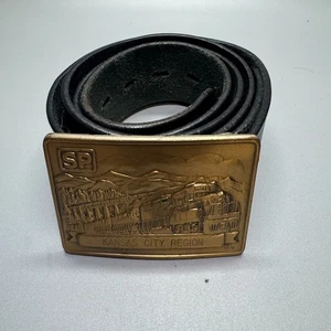 SP Train Route Rail Road Kansas City Region Vintage 1979 Missouri Belt Buckle - Picture 1 of 5