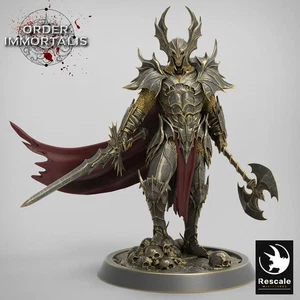 Blood Knight Generals - Order Immortalis - Rescale Miniatures - Wargaming D&D Dn - Picture 1 of 2