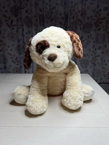 Toys R Us großer Welpe weiches Plüschtier brauner Augenfleck sitzend 18 Zoll - Bild 1 von 4
