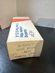 1973 Chevy Caprice Classic Dealer Promo Model 1/25 AMT Box Only Light Green - Picture 1 of 6