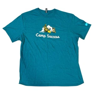 Camiseta manga corta Salesforce Camp Success mascota verde azulado fuego talla XXL 2XL - Imagen 1 de 3
