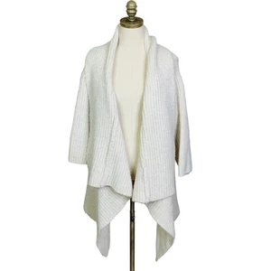 Cardigan aperto oversize ZARA maglia grossa PICCOLO bianco avorio accogliente neutro minimal - Foto 1 di 7