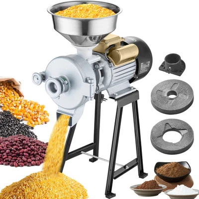 3000W Electric Wet & Dry Grain Grinder Corn Wheat Feed Flour Cereal Mill Machine - Image 1 of 4