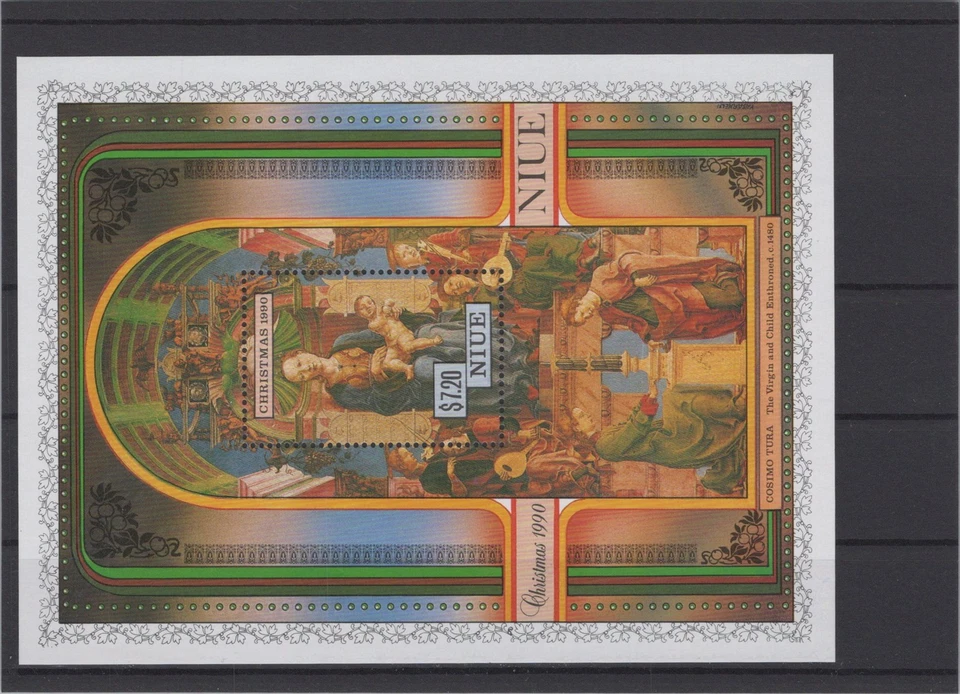 Niue 1990 Christmas XF Mint Never Hinged - Image 1 of 1