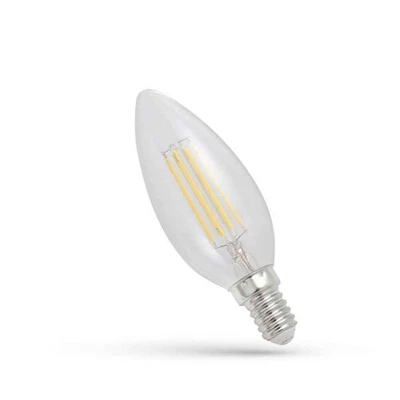 LED Filament Leuchtmittel Kerze 4W = 40W E14 klar 450lm warmweiß 2700K - Bild 1 von 2