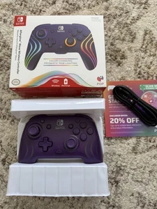 PDP Afterglow Wave Wireless Controller for Nintendo Switch - Purple - Picture 1 of 10