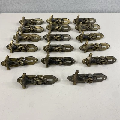 Vintage  Draw Cabinet Metal 4" drop Handle Bundle X 14@G - Image 1 of 4