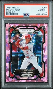 2024 Panini Pink Ice Prizm #256 Masyn Winn St Louis Cardinals RC Rookie PSA 10 - Bild 1 von 2