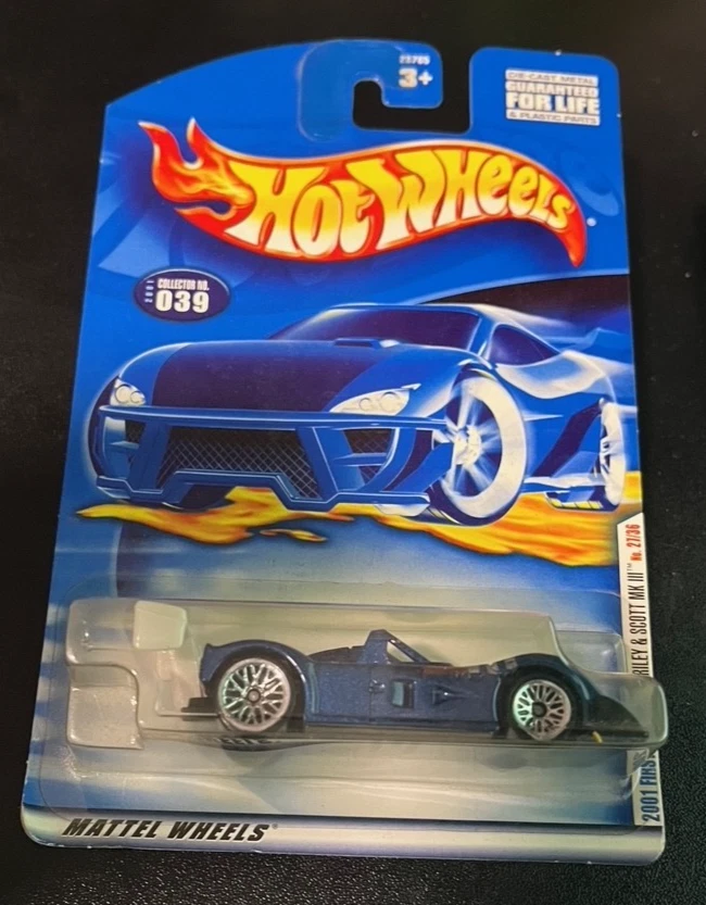 Hot Wheels -2001  First Edition , Riley & Scott MK III   , Blue , 28765 - Image 1 of 1