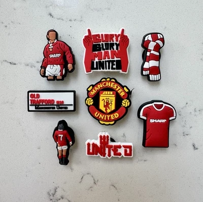 8 x Man United Shoe Charms