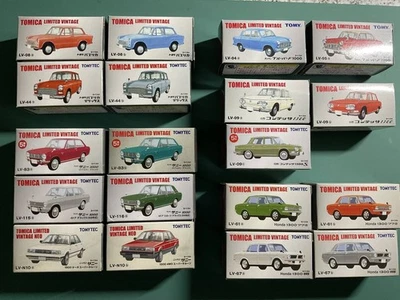 Tomica Vintage Showa Family Cars 19 cars4 Publica + 6 Sunny + 2 Bluebird + 3 - Image 1 of 4