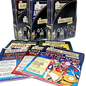 Horrible Histories Lot Issues 1–80 + Quiz Books Slipcases Terry Deary RARE Set - Picture 1 of 24