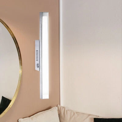 Lampada da Parete Luce Sala Pranzo 3 Livelli Touch Dimmer Argento LED L 42 CM - Immagine 1 di 4