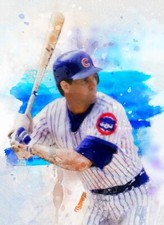 Ryne Sandberg #1 Sketch Card Limited 1/10 John Rudolph Signed Chicago Cubs