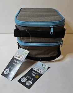 Set Of 2 Complete Home Lunch Bags - Blue *NEW* - Picture 1 of 6