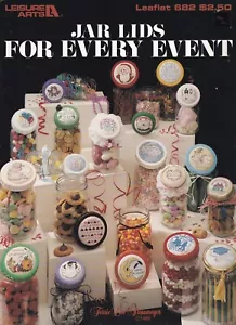 Cross Stitch Pattern JAR LIDS FOR EVERY EVENT Leisure Arts 682 - Picture 1 of 1