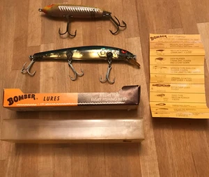 Original Heddon Zara Spook & Bomber Long A W/ Box Vintage Fishing Lures - Picture 1 of 8