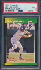 1989 Donruss Baseball's Best #7 George Brett Kansas City Royals HOF PSA 9 MINT