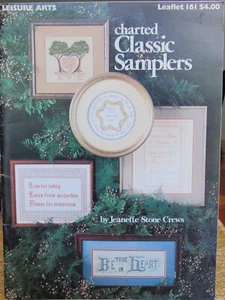 CHARTED CLASSIC SAMPLERS Jeanette Crews Cross Stitch Leisure Art Craft Book 161 - Bild 1 von 5