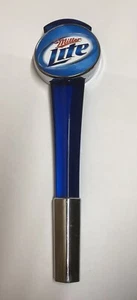 "Mango de grifo de barril de cerveza acrílico azul Miller Lite 12""" - Imagen 1 de 7